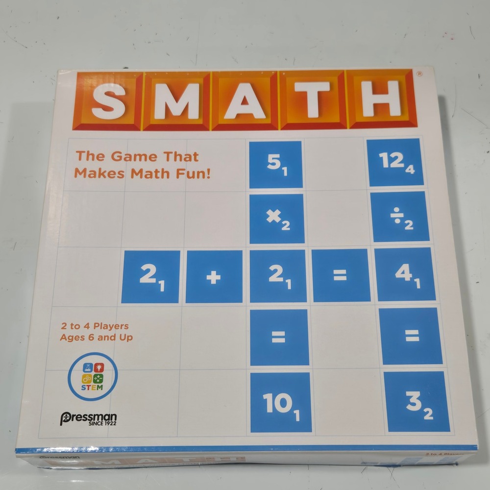 Pressman SMATH The Game That Makes Math Fun STEM Educational Board Game 5202A